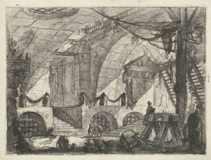 Kerker mit Sägebock von Giovanni Battista Piranesi