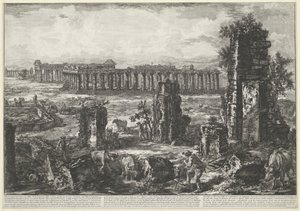 Alte Stadtmauer und Tempel in Paestum