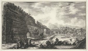 Pecile in der Villa Adriana in Tivoli Ansichten von Rom (Serientitel) von Giovanni Battista Piranesi