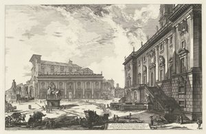 Piazza del Campidoglio in Rom von Giovanni Battista Piranesi