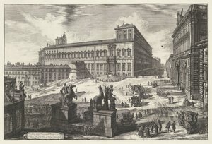 Piazza del Quirinale in Rom von Giovanni Battista Piranesi