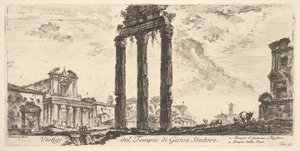 Ruinen des Tempels des Jupiter Stator von Giovanni Battista Piranesi