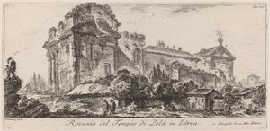 Rückseite des Tempels von Pola in Istrien
