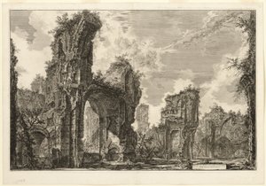 Ruinen des Xystus, der zentralen Halle der Antoninischen Bäder, aus Ansichten von Rom von Giovanni Battista Piranesi