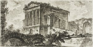 Tempel des Clitumnus zwischen Foligno und Spoleto, Platte 26 aus Einige Ansichten von Triumphbögen und anderen Denkmälern