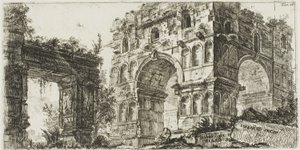 Tempel des Janus, Tafel 11 aus Einige Ansichten von Triumphbögen und anderen Denkmälern von Giovanni Battista Piranesi