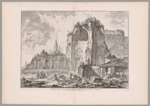 Tempel von Sol und Luna, aus Ansichten von Rom (Vedute di Roma)