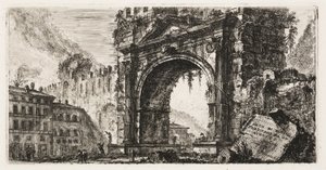 Der Bogen von Rimini, erbaut von Augustus, Tafel 17 aus Einige Ansichten von Triumphbögen und anderen Denkmälern