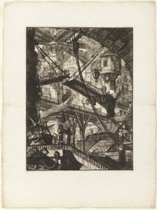Die Zugbrücke, Platte 7 aus den imaginären Gefängnissen von Giovanni Battista Piranesi
