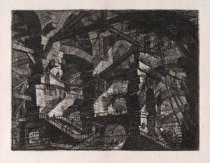Der gotische Bogen, Platte 14 aus Carceri d von Giovanni Battista Piranesi