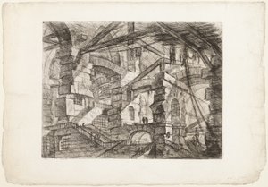 Der gotische Bogen, Platte 14 aus Imaginäre Gefängnisse von Giovanni Battista Piranesi