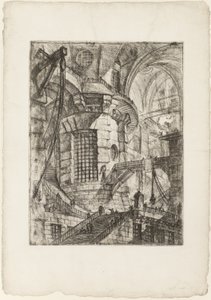 Der Runde Turm, Platte 3 aus Imaginäre Gefängnisse von Giovanni Battista Piranesi