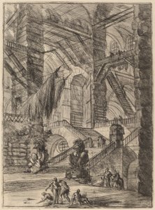 Die Treppe mit Trophäen von Giovanni Battista Piranesi