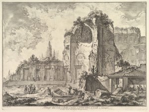 Der Tempel der Venus und Roma fälschlicherweise Tempel von Sol und Luna genannt
