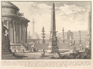 Das antike Kapitol, bestiegen von etwa hundert Stufen, ca. 1750 von Giovanni Battista Piranesi