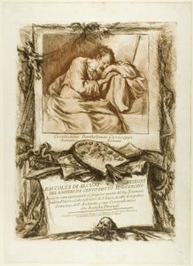 Titelseite: Sammlung mehrerer Zeichnungen, die nach Barbieri da Cento (bekannt als Guercino) auf Kupfer graviert und Thomas Jenkins, Maler und Mitglied der Akademie von St. Luke, aus Respekt und Freundschaft von seinem Mitmitglied, dem Bogen...