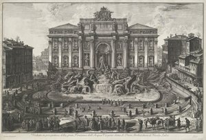Trevi-Brunnen in Rom. Vedute di Roma (Serie) von Giovanni Battista Piranesi