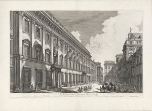 Veduta del Palazzo Odescalchi (Ansicht des Palazzo Odescalchi), aus Vedute di Roma von Giovanni Battista Piranesi