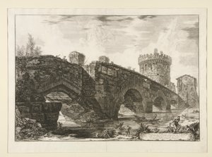 Ansicht der Brücke Lugano von Giovanni Battista Piranesi