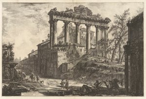 Ansicht des sogenannten Tempels der Concordia, aus Vedute di Roma