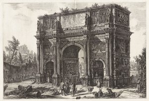 Ansicht des Konstantinsbogens, aus Vedute di Roma von Giovanni Battista Piranesi
