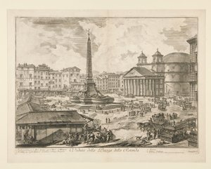 Veduta della Piazza della Rotonda, aus Vedute di Roma von Giovanni Battista Piranesi