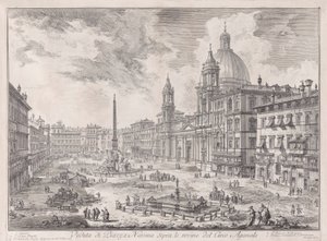 Veduta di Piazza Navona sopra le rovine del Circo Agonale, aus Vedute di Roma