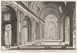 Innenansicht der Basilika von Sankt Peter