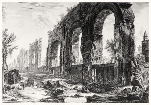 Ansicht des Aquädukts von Nero, aus der Serie 
