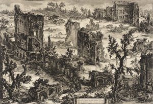 Ansicht der Bäder des Titus, ca. 1775
