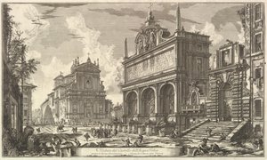 Ansicht der Quelle der Acqua Felice, aus Vedute di Roma Römische Ansichten, ca. 1751 von Giovanni Battista Piranesi