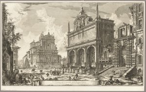Ansicht der Quelle der Acqua Felice, aus Ansichten von Rom von Giovanni Battista Piranesi