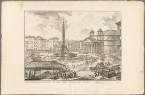 Ansicht der Piazza della Rotonda, aus Ansichten von Rom