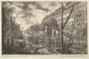 Ansicht des Hafens von Ripa Grande, aus Vedute di Roma