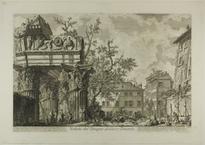 Ansicht des Tempels des Jupiter Tonans [Jupiter der Donnerer], aus Ansichten von Rom von Giovanni Battista Piranesi