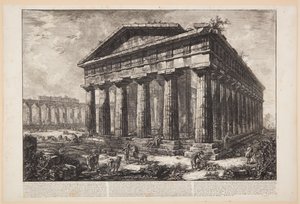 Ansicht des Tempels von Neptun von Giovanni Battista Piranesi