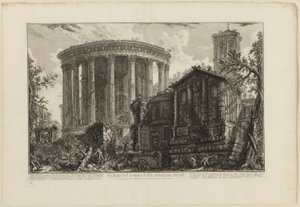Ansicht des Tempels der Sibylle in Tivoli, aus Ansichten von Rom von Giovanni Battista Piranesi