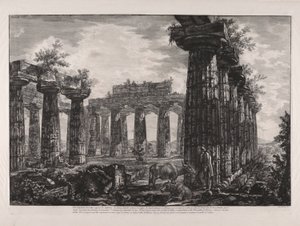 Vue interieure du Collège supposé des Anfictions (Innenansicht des sogenannten College des Anfictions), aus Différentes Vues de von Giovanni Battista Piranesi