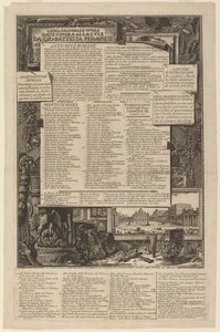 Katalog der bisher veröffentlichten Werke von Gio Battista Piranesi