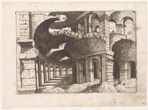 Ansicht des Kolosseums in Rom von Giovanni Battista Pittoni (I)