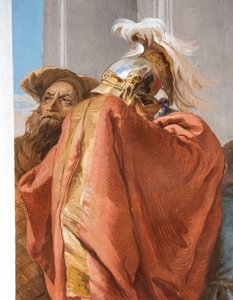 Detail von Agamemnon, aus Das Opfer der Iphigenie, aus der Eingangshalle in der Palazzina von Giovanni Battista Tiepolo