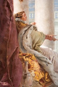Detail von Dido, aus Aeneas präsentiert Amor, verkleidet als Ascanius, Dido, aus dem Raum der Aeneis in der Palazzina