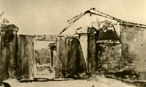 Eingang zu einem Bauernhof, Mitte des 18. Jahrhunderts, 1928