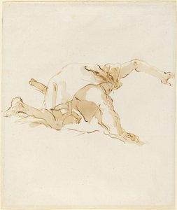 Figur auf einer Wolke