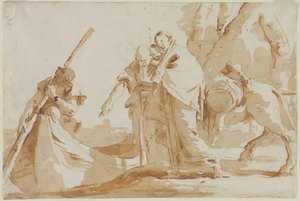 Flucht nach Ägypten: Die Einschiffung der Heiligen Familie von Giovanni Battista Tiepolo