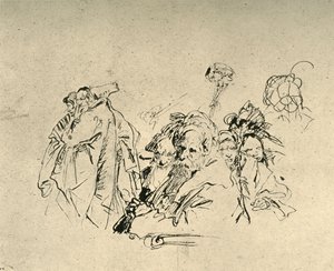 Gruppe von Orientalen, Mitte 18. Jahrhundert, 1928