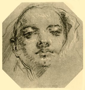 Kopf einer Frau, ca. 1739-ca. 1744, 1928