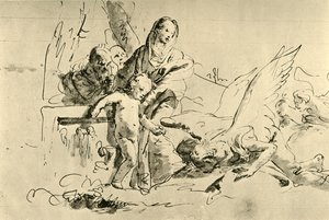 Heilige Familie und Engel, Mitte 18. Jahrhundert, 1928