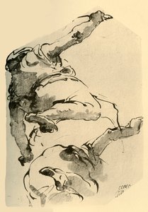 Kniende Figur, von hinten gesehen, 1743-1744, 1928