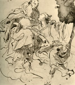 Alter Mann und junge Frau, 1761, 1928 von Giovanni Battista Tiepolo